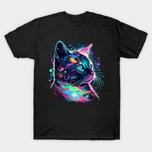 Rainbow Cosmic Cat T-Shirt